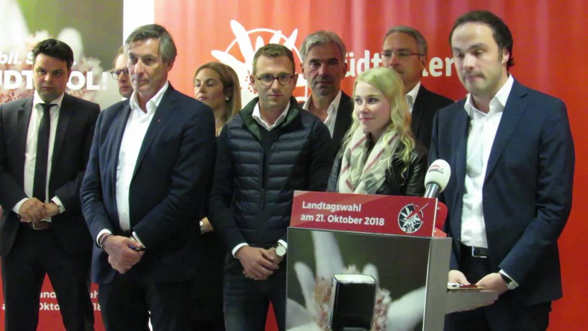 Italy: South Tyrol's ruling party suffers historic low result in Alpine region
