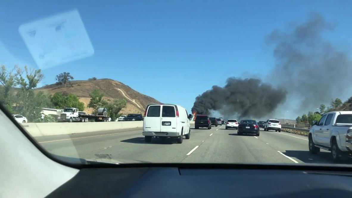 USA: Vintage Nazi-era plane crashes on California freeway