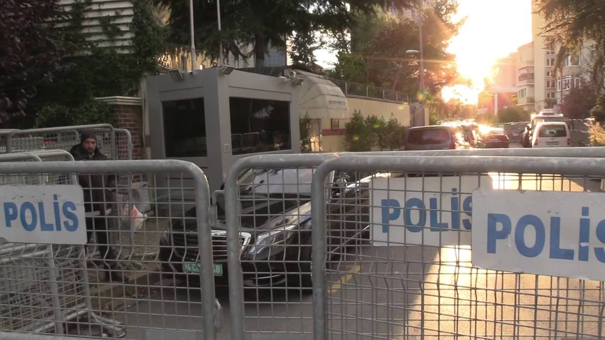 Turkey: Khashoggi supporters hold protest vigil outside Saudi consulate