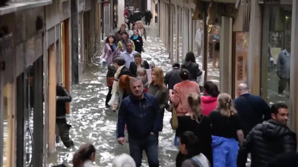 Italia: El 75% de Venecia bajo la peor inundación desde 2012