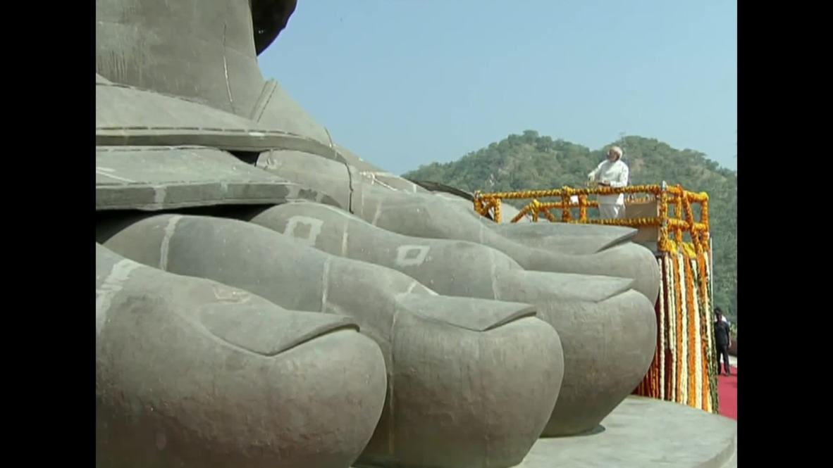 India: Inauguran 'la estatua más grande del mundo' en Gujarat