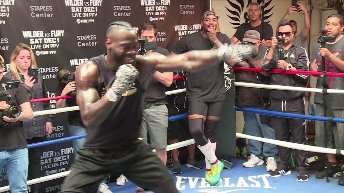 USA: World's 'most dangerous man' Deontay Wilder revved up for Tyson Fury fight