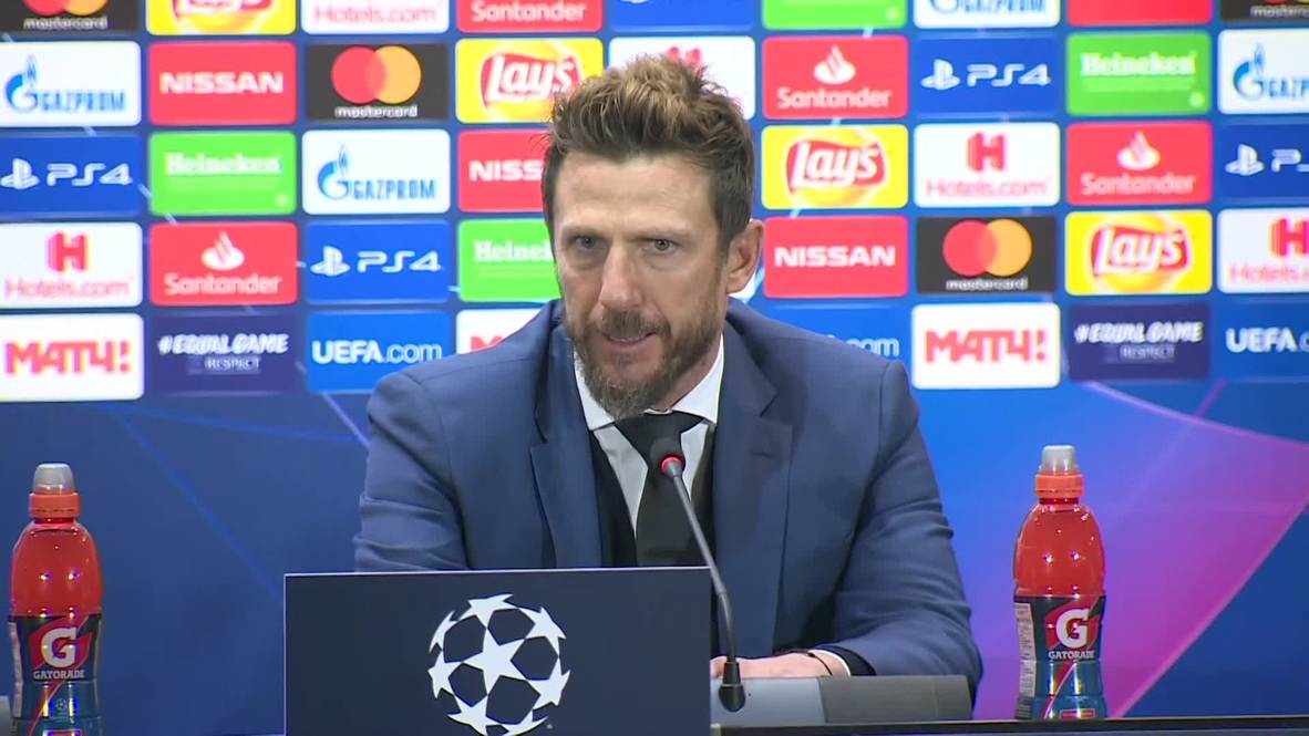 Russia: Roma's Di Francesco 'won't settle' for CSKA victory
