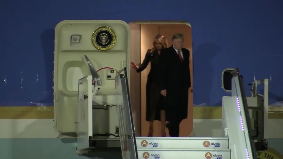 Francia: Trump y Melania llegan a París para conmemorar el centenario del Armisticio de la Primera Guerra Mundial