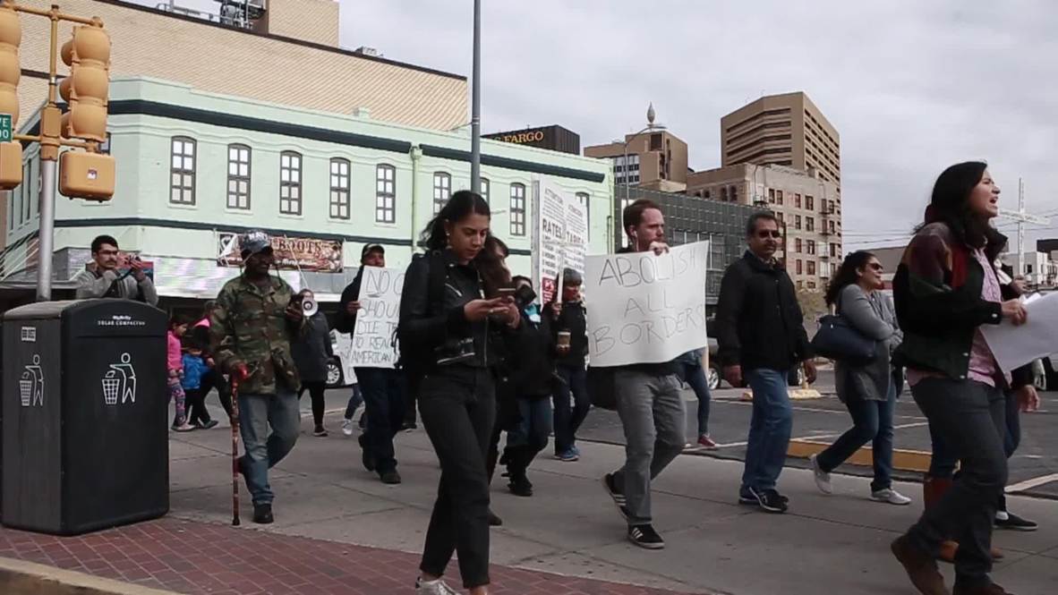 EE. UU.: Protestan en El Paso por la respuesta militarizada a la caravana migrante