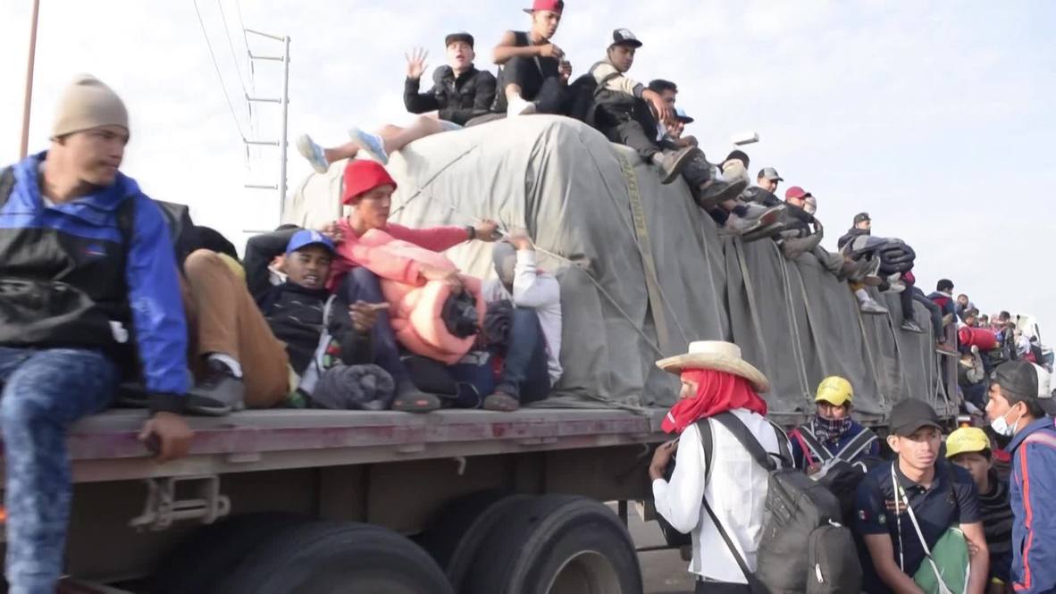 México: La caravana de migrantes llega a Jalisco