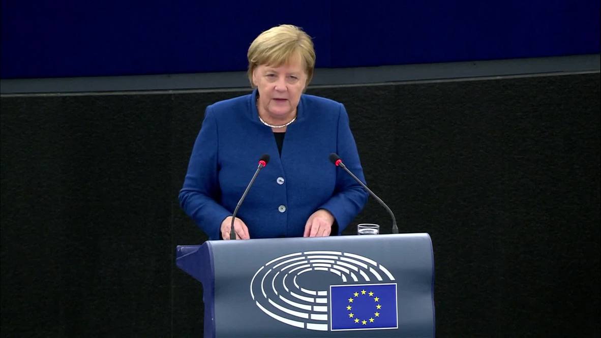 France: Merkel booed as she calls for 'real European army' at EU Parliament
