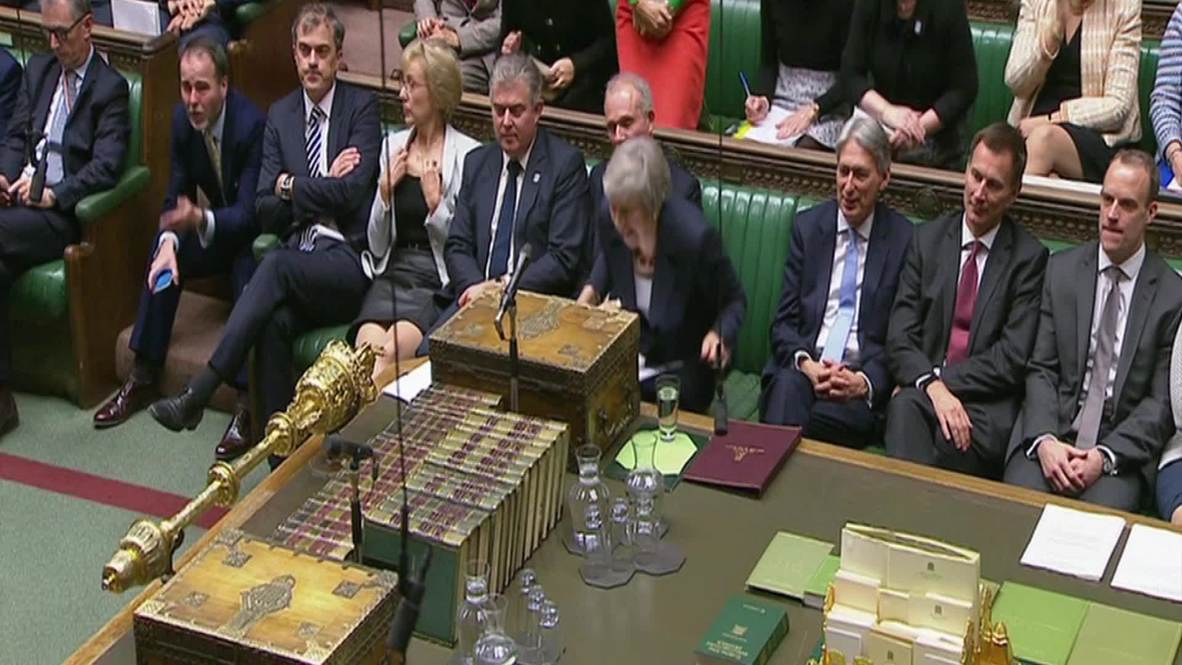 UK: May, Corbyn share fiery exchange in Parliament over draft Brexit deal