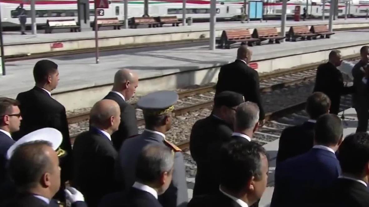 Marruecos: Macron y el rey de Marruecos estrenan el primer tren de alta velocidad en África