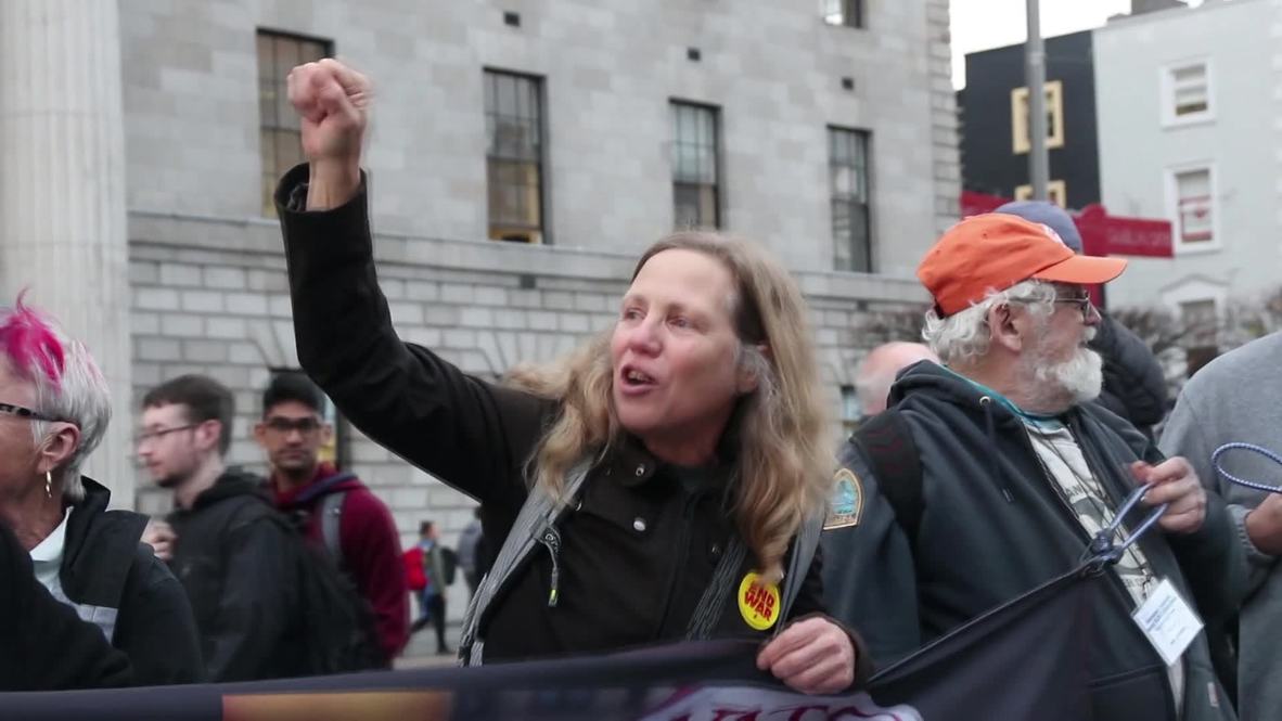 Ireland: Protesters rally in Dublin against US overseas military bases