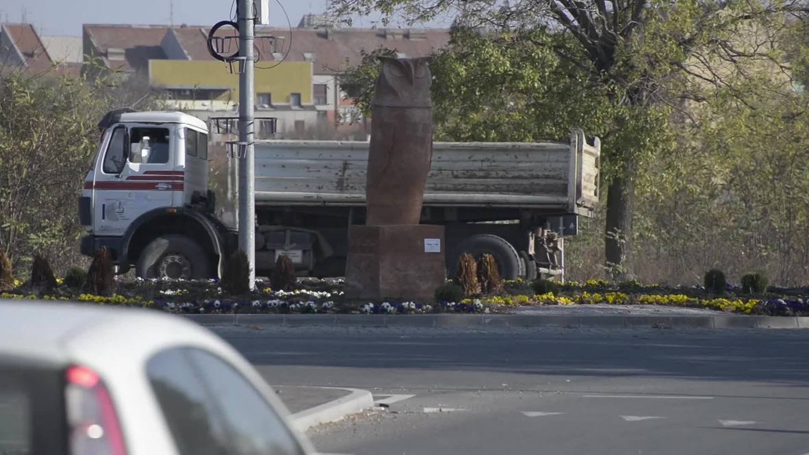Locals hooting mad over phallic owl statue