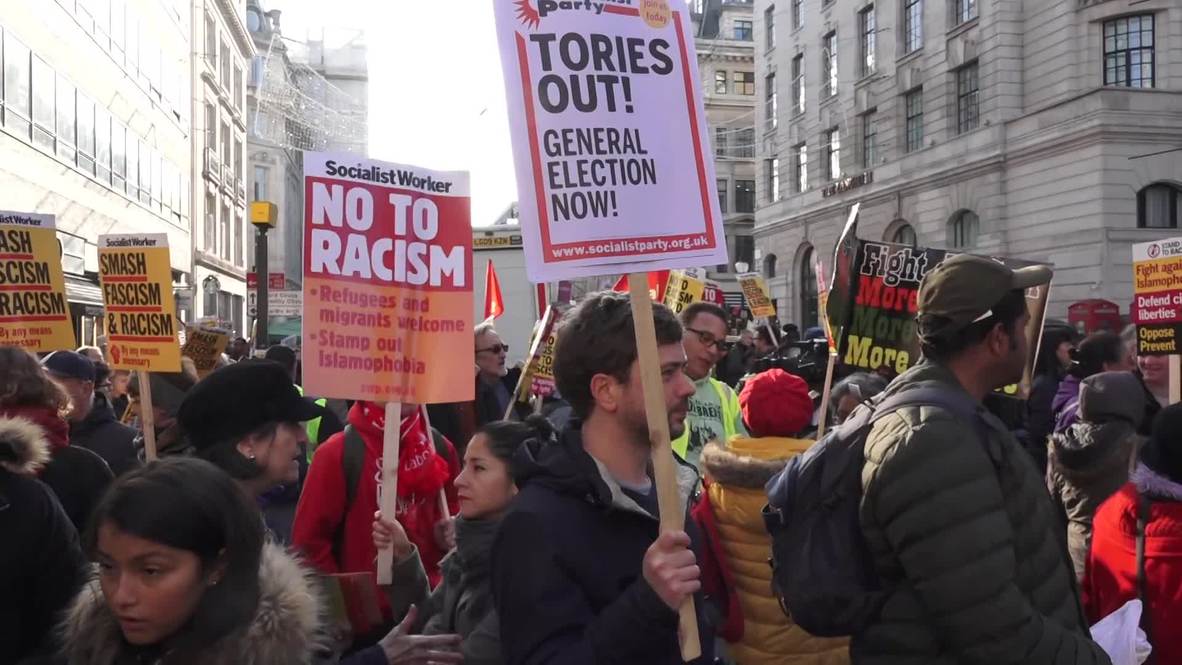 UK: Hundreds join anti-racism protest outside BBC’s London HQ
