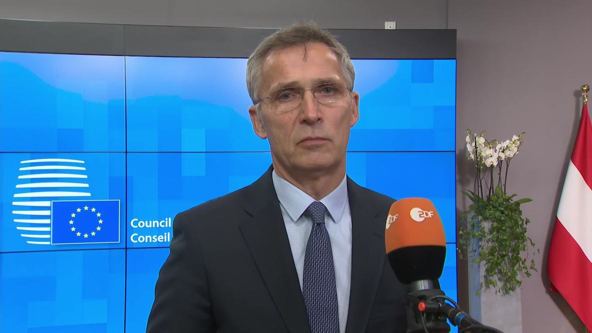 Belgium: Stoltenberg warns against EU military efforts 'competing' with NATO