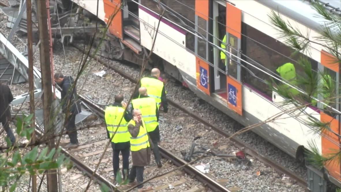 Spain: 1 killed, dozens injured as landslide derails train near Barcelona