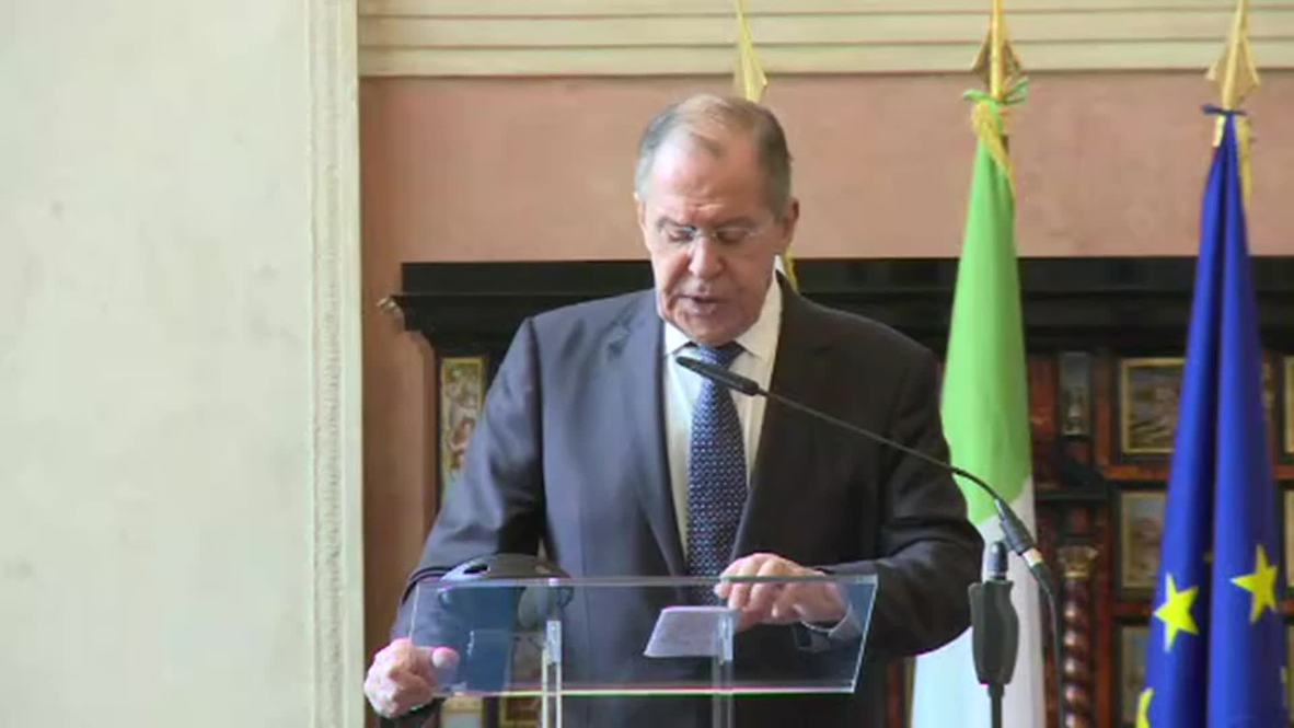 Italy: Lavrov says Sea of Azov issue used as 'pretext' to pressure Russia