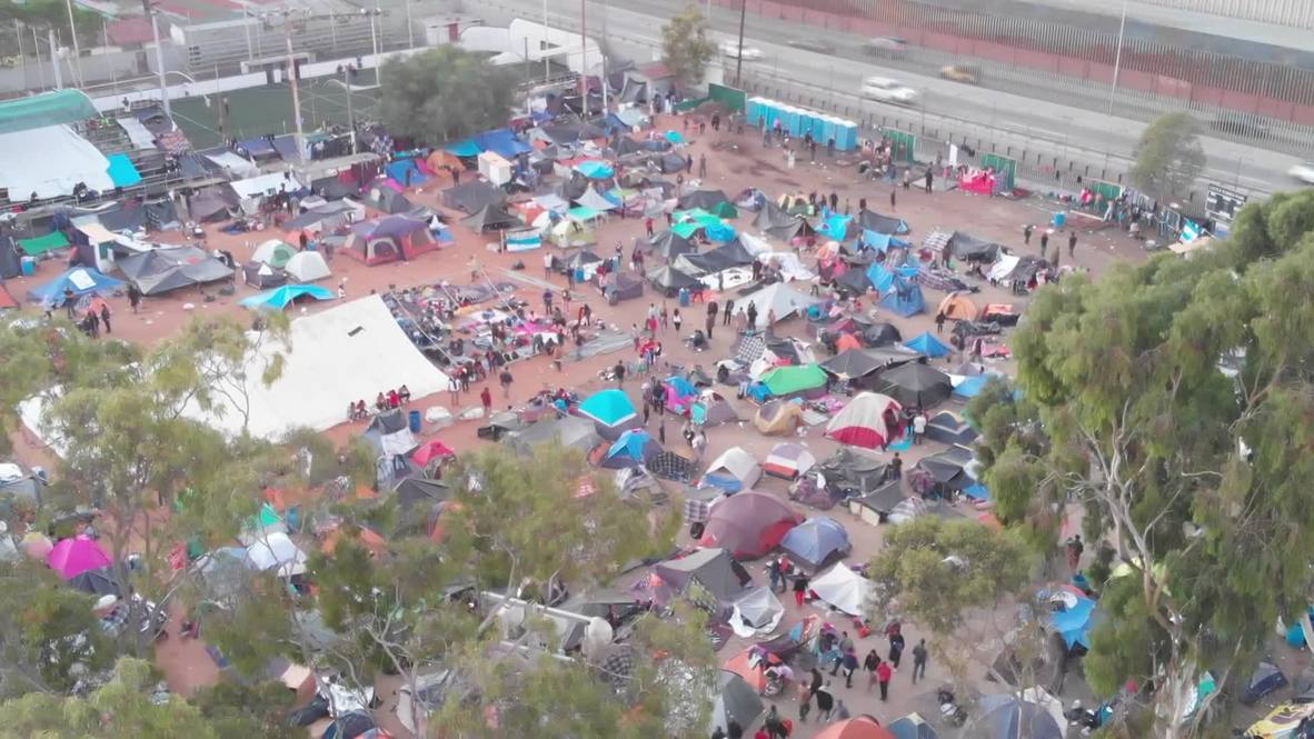 México: Migrantes se preparan para marchar hacia la frontera con EE. UU.