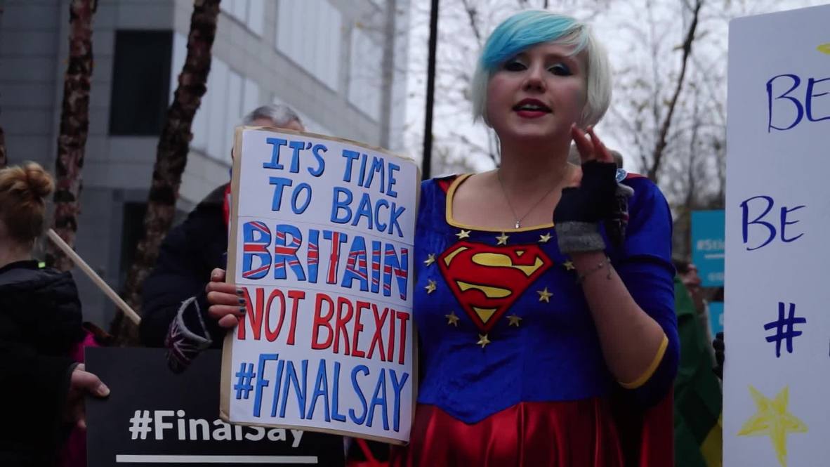 Belgium: Anti-Brexit activists demand 'final say' on UK withdrawal