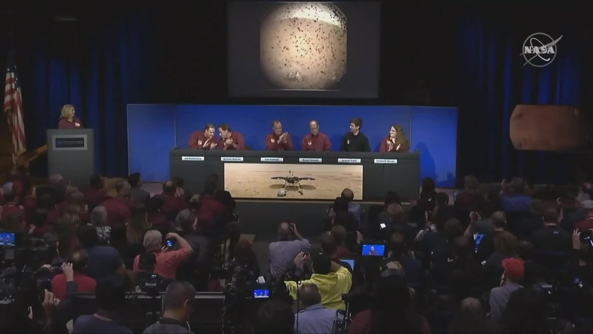 USA: NASA's InSight spacecraft lands on Mars