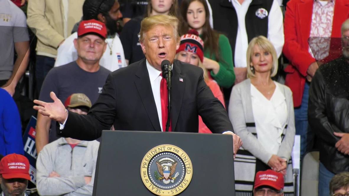 USA: 'We're getting them out' - Trump on 'deep state' before Mississippi Senate runoff