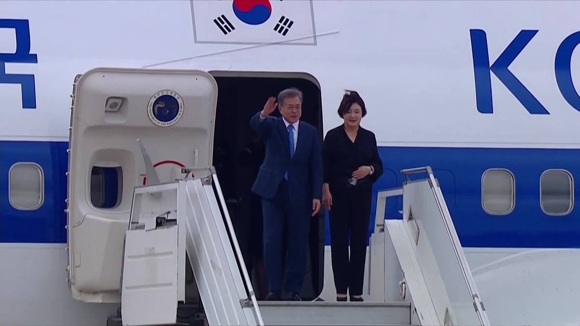 Argentina: S. Korea's Moon Jae-in arrive in Buenos Aires ahead of G20