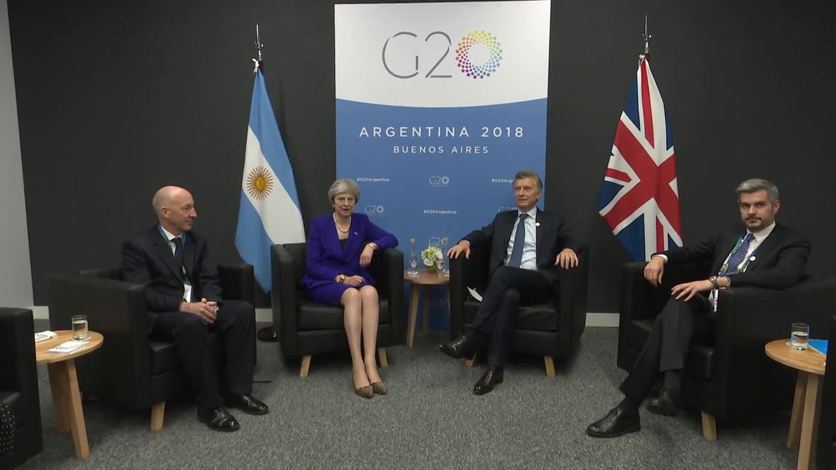 Argentina: Macri meets May at G20 summit
