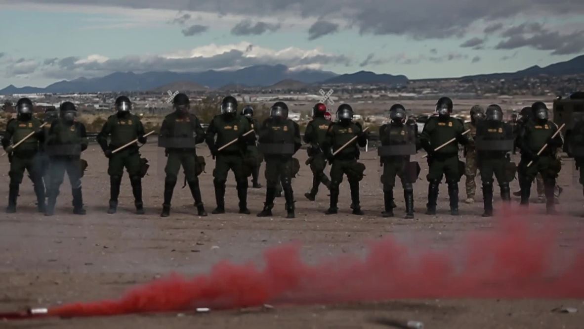 USA: Border patrol agents hold mass exercises in New Mexico