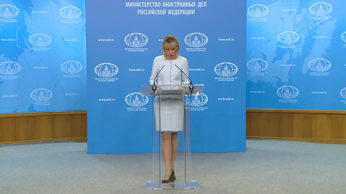 Russia: Zakharova warns Kiev may use chemical weapons in Donbass