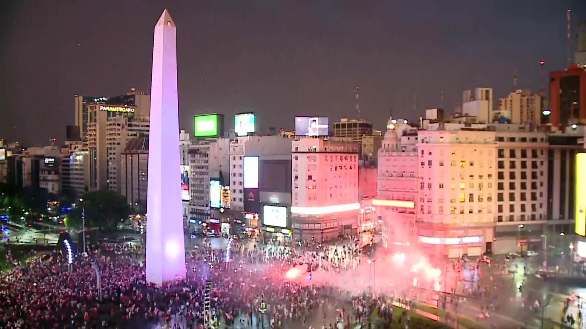 Argentina: Hundreds flood Buenos Aires to celebrate River’s 3-1 triumph over Boca