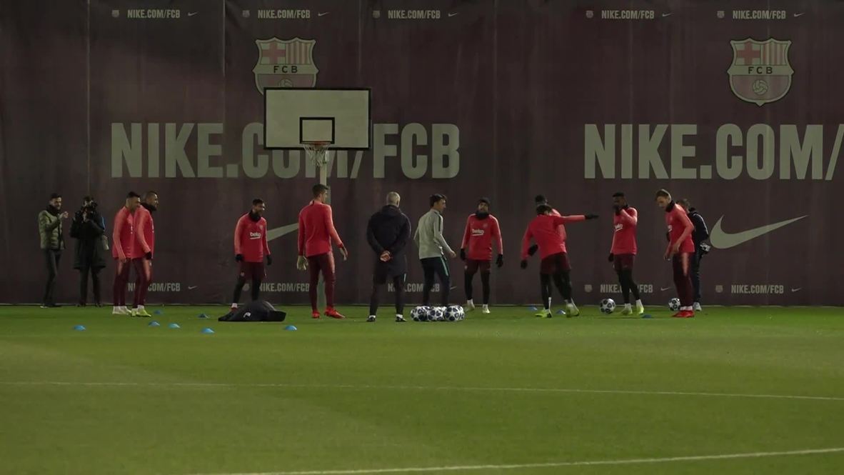 Spain: Barca and Spurs train ahead of crunch Champions League clash