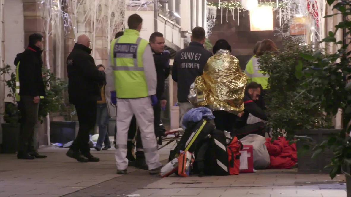 Francia: Los servicios médicos acuden rápidamente para atender a los heridos tras el tiroteo en Estrasburgo