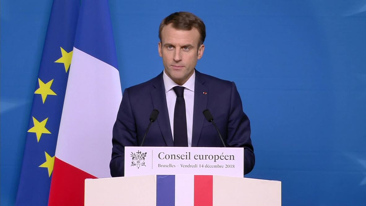 Belgium: 'We cannot renegotiate' Brexit – Macron on Brussels EU summit