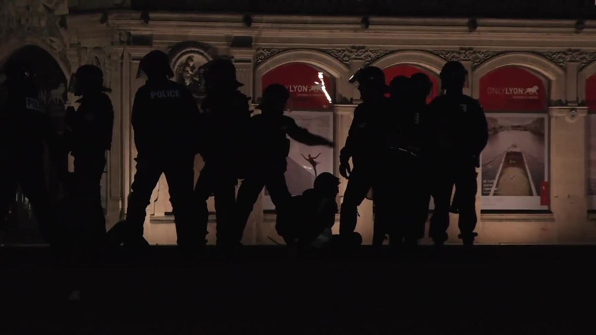 France: Police fire tear gas to break up Lyon demonstrations