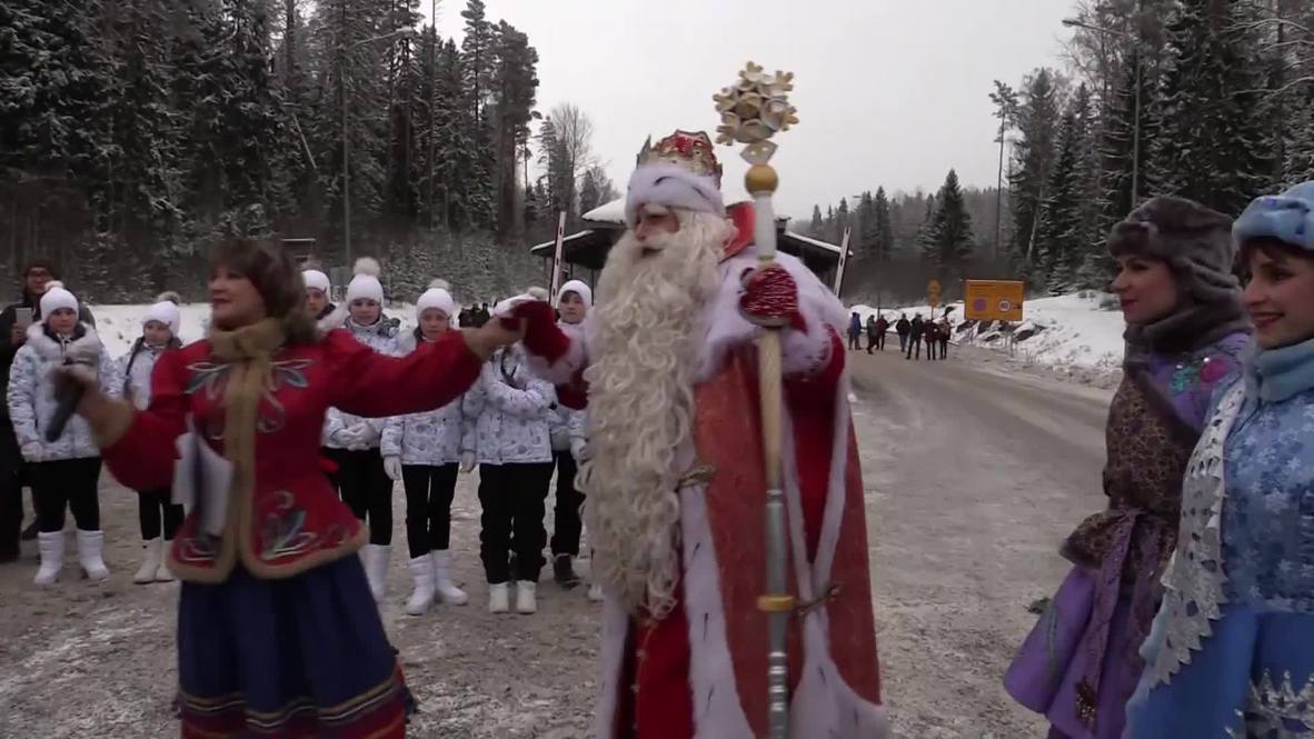 Christmas beyond borders: Father Frost and Finnish Santa Claus hold traditional meeting
