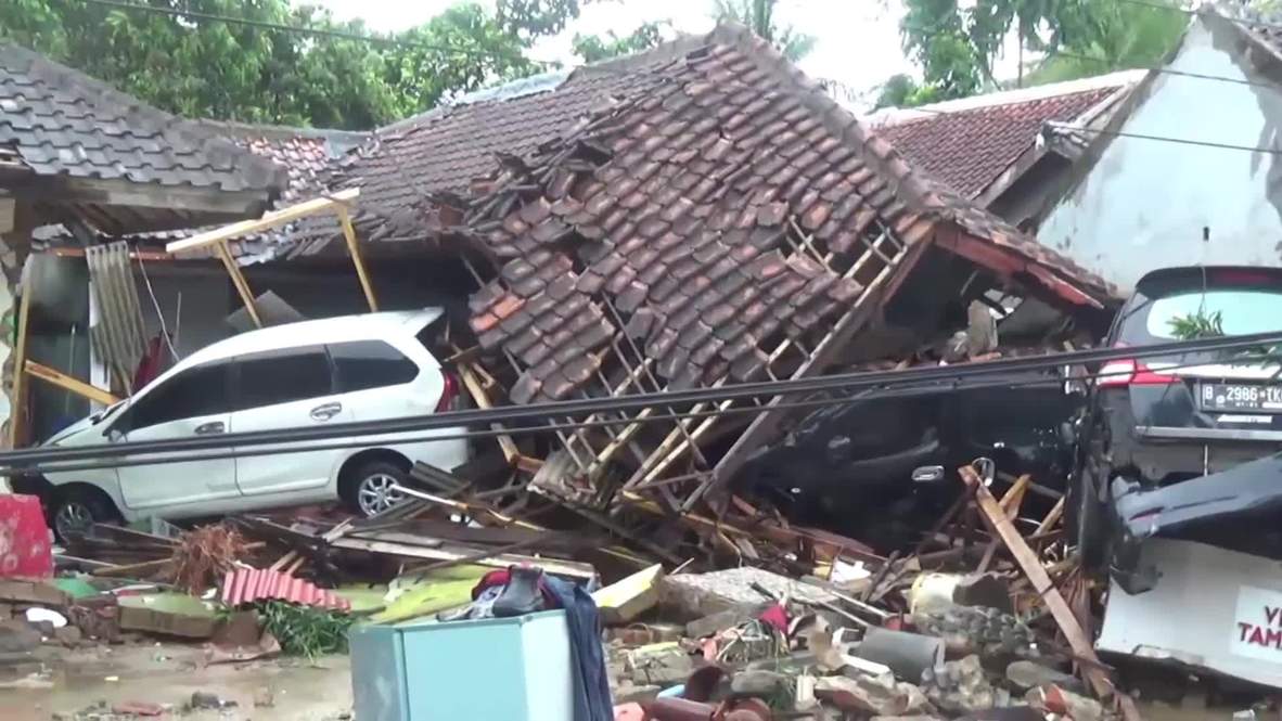 Indonesia: Footage shows devastation in Java’s Pandeglang following deadly tsunami