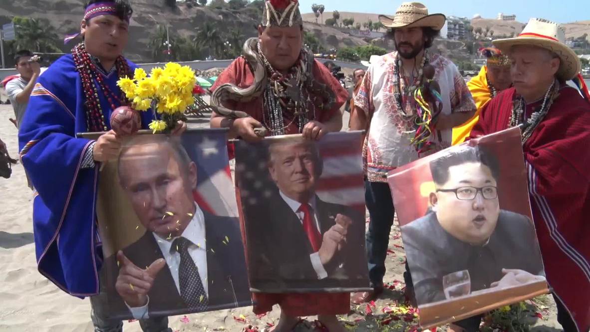 Peru: Shamans perform New Year's rituals for Putin, Trump and Kim Jong Un