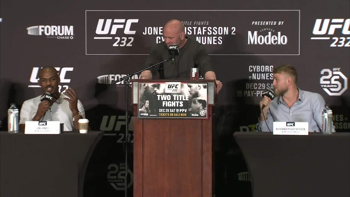 USA: Jones and Gustafsson exchange insults ahead of UFC 232 clash