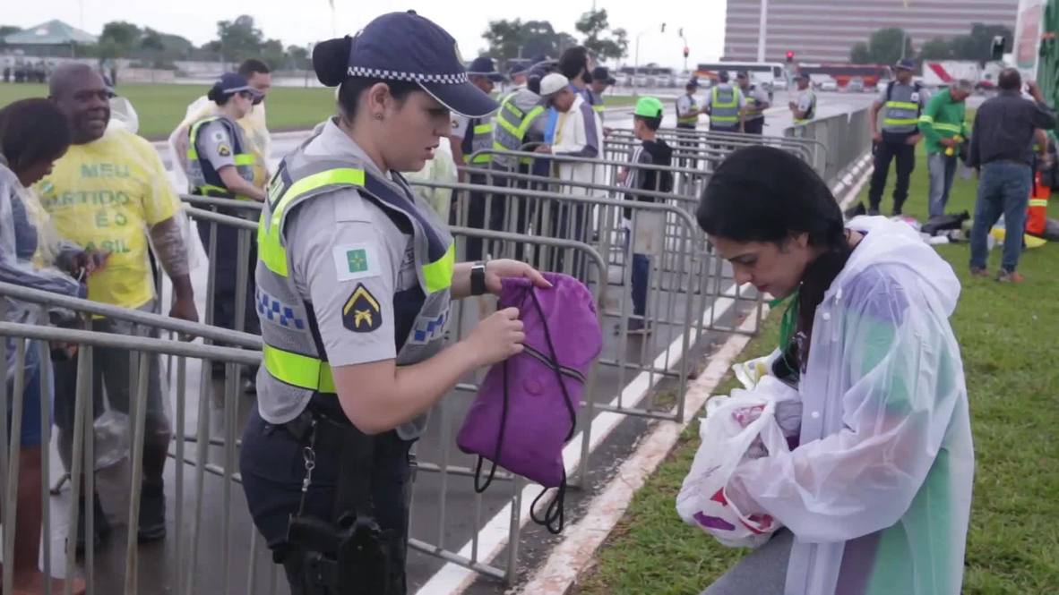 Brasil: Máxima seguridad en Brasilia antes de la inauguración de Bolsonaro