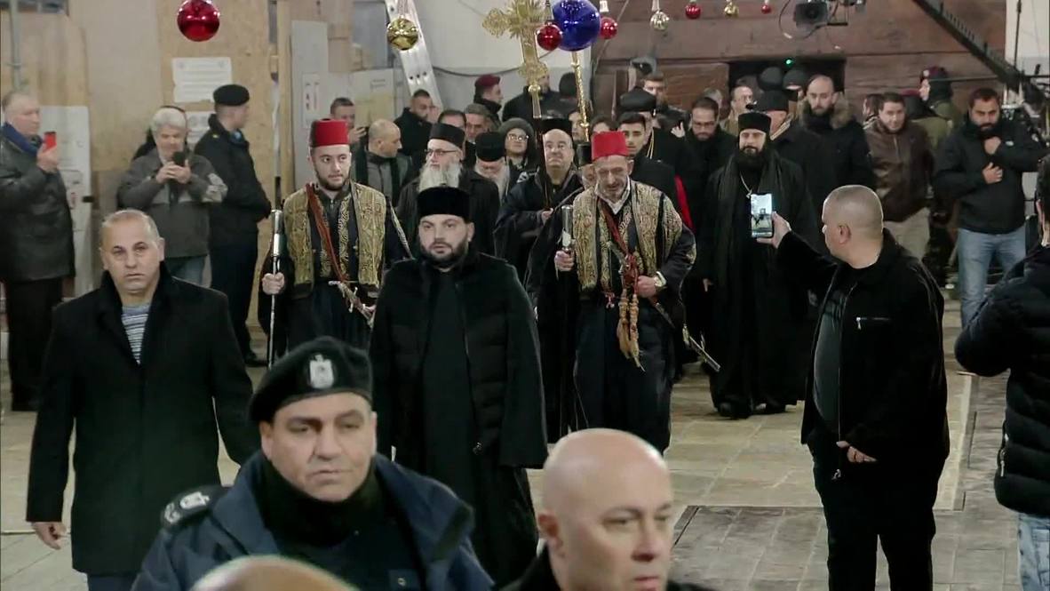 State of Palestine: Hundreds attend Orthodox Christmas Mass in Bethlehem