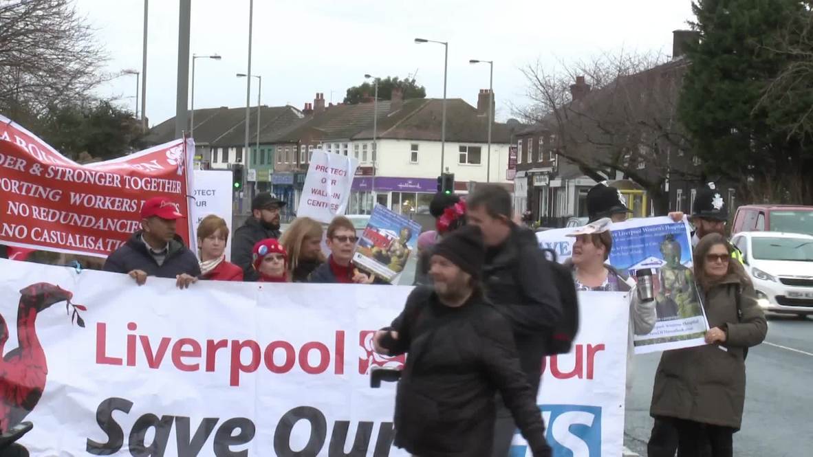 UK: Liverpool protesters rally against May as she launches NHS funding plan