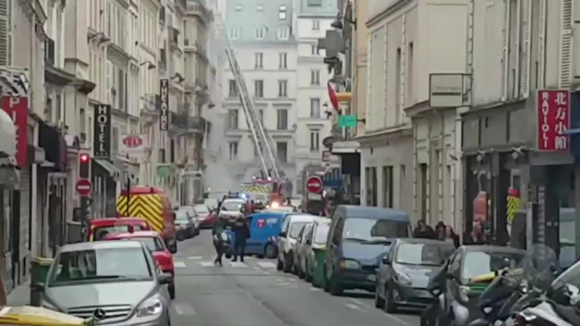 France Suspected gas leak triggers massive explosion in Paris Video
