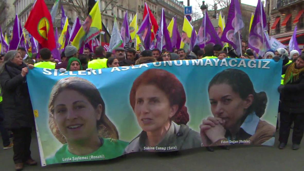 France: Kurds commemorate sixth anniversary of three slain activists in Paris