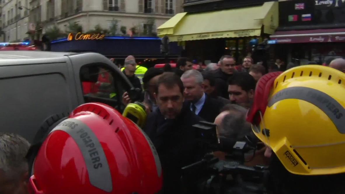 France: Interior Minister Castaner visits Paris gas blast site