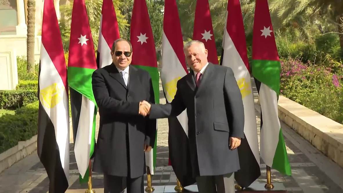 Jordan: King Abdullah II holds meeting with Egypt's Sisi
