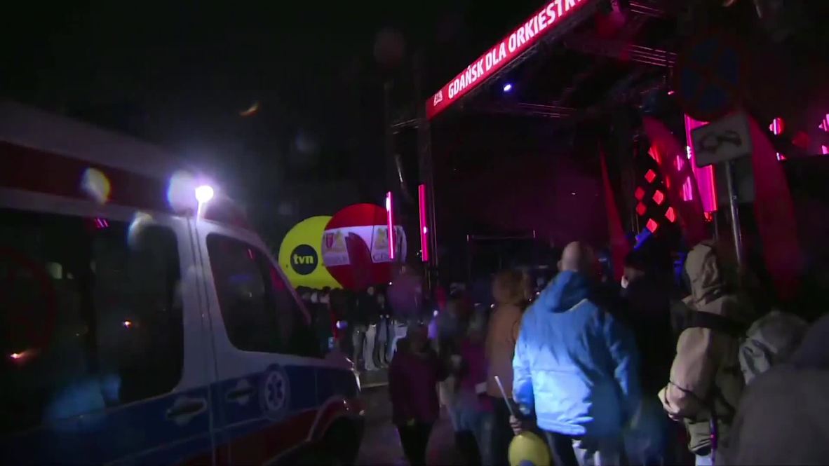 Poland: Gdansk mayor gravely injured after stabbing at charity event