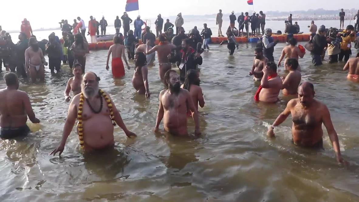 India: Tens of millions converge on Prayagraj for Allahabad Kumbh Mela