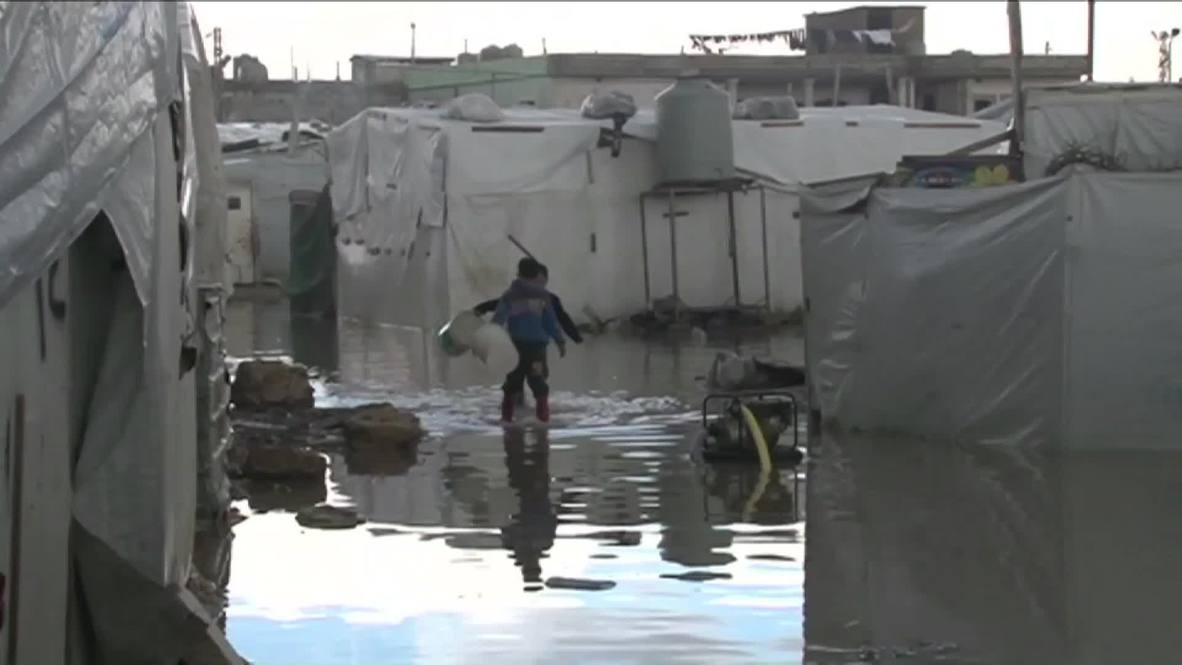 Lebanon: Refugee camp flooded as storm hits Beqaa Valley
