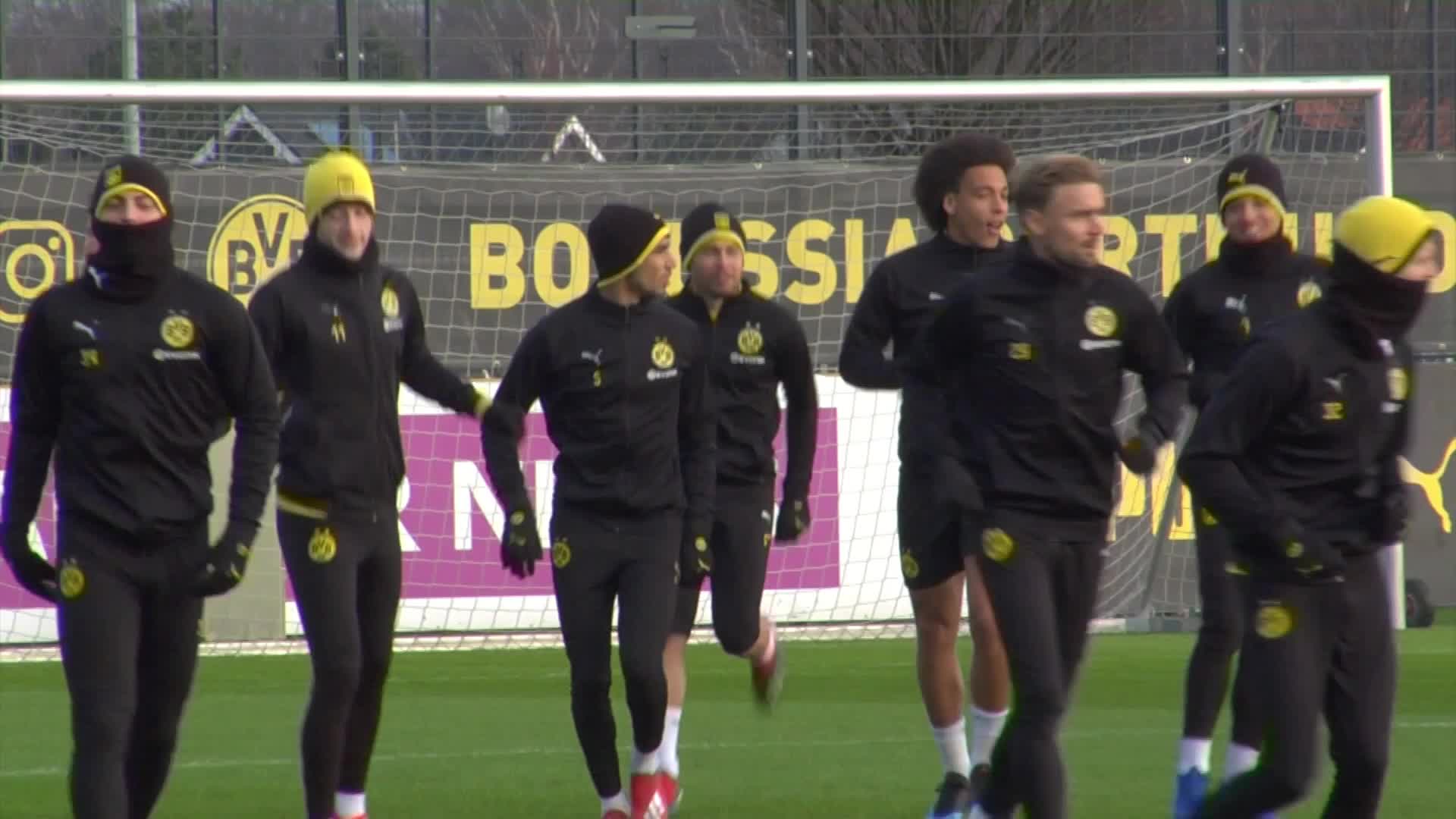Germany: Borussia Dortmund train ahead of Leipzig fixture ...