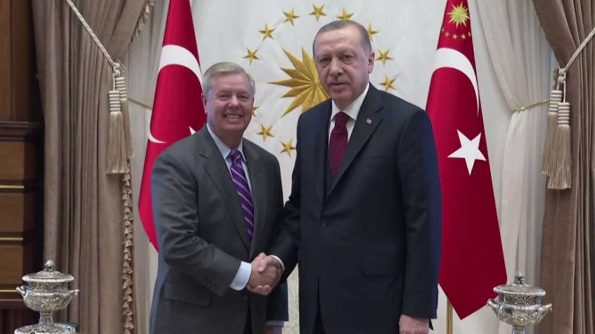 Turkey: US Senator Lindsey Graham meets with Erdogan in Ankara