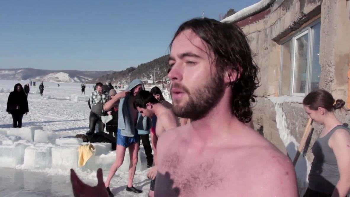 'It was like knives!' - Brave American loses Epiphany virginity in Lake Baikal