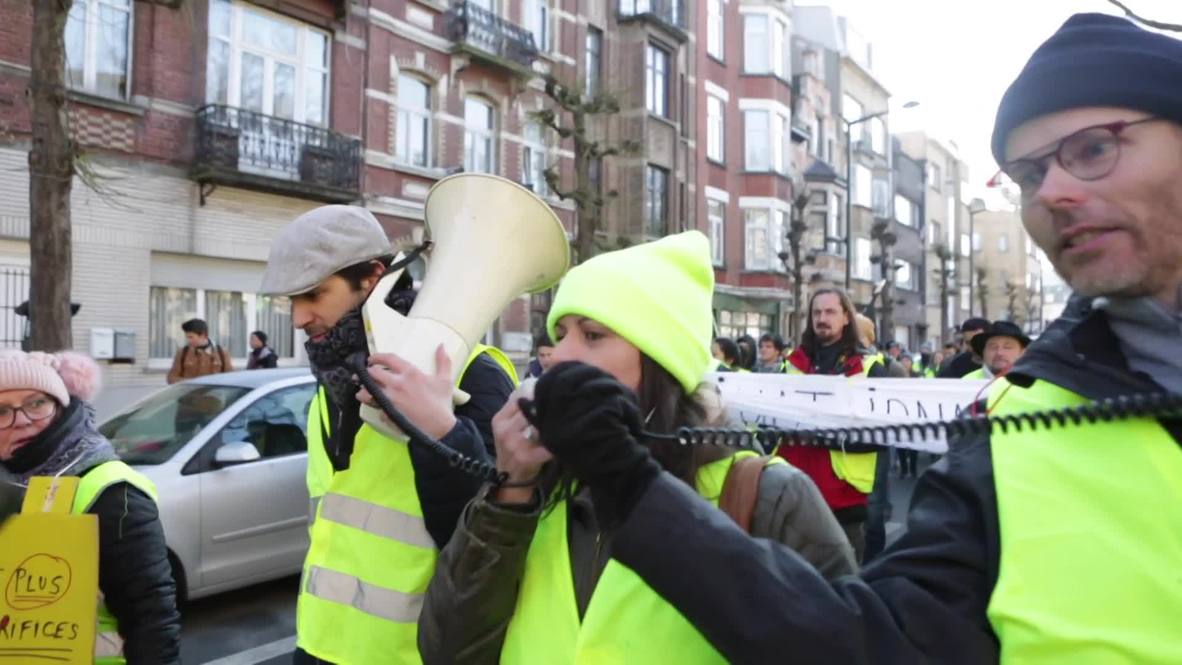 Belgium: 'Yellow Vests' march on Brussels amid ongoing political turmoil